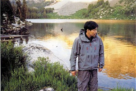 Yataro Matsuura at a lake on the John Muir Trail
